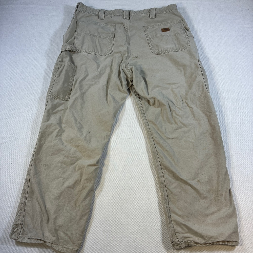 Carhartt B151 TAN Loose Original Fit Carpenter Pants Mens 38x30 Distressed Tan